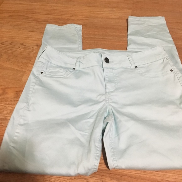 Teal Skinny Jeans - Picture 1 of 3